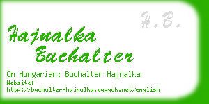 hajnalka buchalter business card